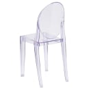 Flash Furniture FH-111-APC-CLR-GG Ghost Side Chair w/ Plain Back - Polycarbonate, Transparent Crystal thumbnail 4