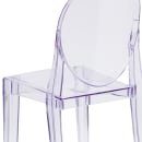 Flash Furniture FH-111-APC-CLR-GG Ghost Side Chair w/ Plain Back - Polycarbonate, Transparent Crystal thumbnail 8
