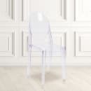 Flash Furniture FH-111-APC-CLR-GG Ghost Side Chair w/ Plain Back - Polycarbonate, Transparent Crystal thumbnail 9