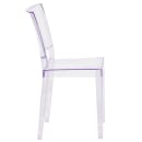 Flash Furniture FH-121-APC-GG Stacking Side Chair w/ Plain Back - Polycarbonate, Transparent Crystal thumbnail 3