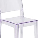 Flash Furniture FH-121-APC-GG Stacking Side Chair w/ Plain Back - Polycarbonate, Transparent Crystal thumbnail 7