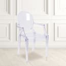 Flash Furniture FH-124-APC-CLR-GG Ghost Arm Chair w/ Plain Back - Polycarbonate, Transparent Crystal thumbnail 9