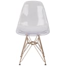 Flash Furniture FH-130-CPC1-GG Ghost Side Chair - Polypropylene, Transparent Crystal thumbnail 5