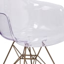 Flash Furniture FH-132-CPC1-GG Arm Chair - Clear Polycarbonate w/ Gold Frame thumbnail 7