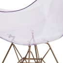 Flash Furniture FH-132-CPC1-GG Arm Chair - Clear Polycarbonate w/ Gold Frame thumbnail 8