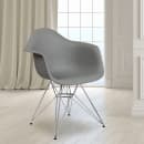 Flash Furniture FH-132-CPP1-GY-GG Contoured Armchair w/ Gray Plastic Seat & Chrome Base thumbnail 9