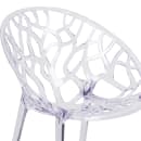 Flash Furniture FH-156-APC-GG Stacking Side Chair w/ Cutout Back - Polycarbonate, Transparent Crystal thumbnail 7