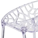 Flash Furniture FH-156-APC-GG Stacking Side Chair w/ Cutout Back - Polycarbonate, Transparent Crystal thumbnail 8