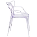 Flash Furniture FH-173-APC-GG Stacking Side Chair w/ Cutout Back - Polycarbonate, Transparent Crystal thumbnail 3