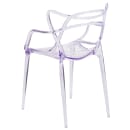 Flash Furniture FH-173-APC-GG Stacking Side Chair w/ Cutout Back - Polycarbonate, Transparent Crystal thumbnail 4