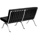 Flash Furniture ZB-FLASH-801-LS-BK-GG Loveseat w/ Black LeatherSoft Upholstery, Stainless Frame thumbnail 2