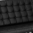Flash Furniture ZB-FLASH-801-LS-BK-GG Loveseat w/ Black LeatherSoft Upholstery, Stainless Frame thumbnail 4