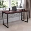 Flash Furniture GC-GF156-14-MHG-GG Office Desk w/ Mahogany Laminate Top & Black Steel Frame - 55"W x 23 1/2"D x 29 3/4"H thumbnail 10