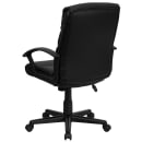 Flash Furniture GO-1004-BK-LEA-GG Swivel Office Chair w/ Mid Back - Black LeatherSoft Upholstery thumbnail 4