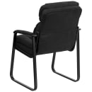 Flash Furniture GO-1156-BK-GG Side Chair - Black Microfiber Upholstery, Black Metal Frame thumbnail 3