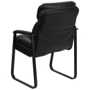 Flash Furniture GO-1156-BK-LEA-GG Side Chair - Black LeatherSoft Upholstery, Black Metal Frame thumbnail 4