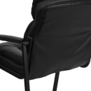 Flash Furniture GO-1156-BK-LEA-GG Side Chair - Black LeatherSoft Upholstery, Black Metal Frame thumbnail 8