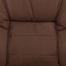Flash Furniture GO-1156-BN-GG Side Chair - Brown Microfiber Upholstery, Black Metal Frame thumbnail 10