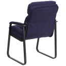 Flash Furniture GO-1156-NVY-GG Side Chair - Navy Blue Microfiber Upholstery, Black Metal Frame thumbnail 3
