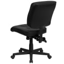 Flash Furniture GO-1574-BK-GG Swivel Office Chair w/ Mid Back - Black LeatherSoft Upholstery thumbnail 4