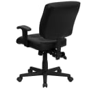 Flash Furniture GO-1574-BK-A-GG Swivel Office Chair w/ Mid Back - Black LeatherSoft Upholstery thumbnail 3