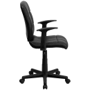 Flash Furniture GO-1691-1-BK-A-GG Swivel Office Chair w/ Mid Back - Black Vinyl Upholstery thumbnail 3