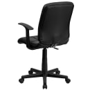 Flash Furniture GO-1691-1-BK-A-GG Swivel Office Chair w/ Mid Back - Black Vinyl Upholstery thumbnail 4