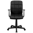 Flash Furniture GO-1691-1-BK-A-GG Swivel Office Chair w/ Mid Back - Black Vinyl Upholstery thumbnail 5