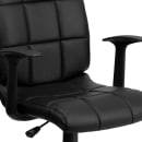 Flash Furniture GO-1691-1-BK-A-GG Swivel Office Chair w/ Mid Back - Black Vinyl Upholstery thumbnail 7