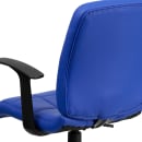 Flash Furniture GO-1691-1-BLUE-A-GG Swivel Office Arm Chair w/ Mid Back - Blue Vinyl Upholstery thumbnail 8