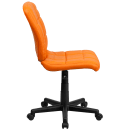 Flash Furniture GO-1691-1-ORG-GG Swivel Office Chair w/ Mid Back - Orange Vinyl Upholstery thumbnail 3