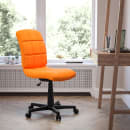 Flash Furniture GO-1691-1-ORG-GG Swivel Office Chair w/ Mid Back - Orange Vinyl Upholstery thumbnail 9