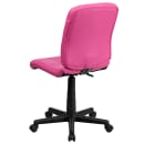 Flash Furniture GO-1691-1-PINK-GG Swivel Office Chair w/ Mid Back - Pink Vinyl Upholstery thumbnail 4