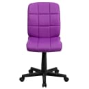 Flash Furniture GO-1691-1-PUR-GG Swivel Office Chair w/ Mid Back - Purple Vinyl Upholstery thumbnail 5