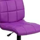 Flash Furniture GO-1691-1-PUR-GG Swivel Office Chair w/ Mid Back - Purple Vinyl Upholstery thumbnail 7