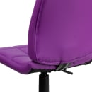 Flash Furniture GO-1691-1-PUR-GG Swivel Office Chair w/ Mid Back - Purple Vinyl Upholstery thumbnail 8