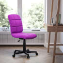 Flash Furniture GO-1691-1-PUR-GG Swivel Office Chair w/ Mid Back - Purple Vinyl Upholstery thumbnail 9