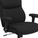 Flash Furniture GO-2031F-GG Swivel Big & Tall Office Chair w/ Mid Back - Black Fabric Upholstery thumbnail 7