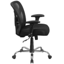 Flash Furniture GO-2032-GG Swivel Big & Tall Office Chair w/ Mid Back - Black Mesh Back & Seat thumbnail 3