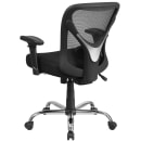 Flash Furniture GO-2032-GG Swivel Big & Tall Office Chair w/ Mid Back - Black Mesh Back & Seat thumbnail 4