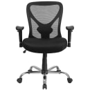 Flash Furniture GO-2032-GG Swivel Big & Tall Office Chair w/ Mid Back - Black Mesh Back & Seat thumbnail 5