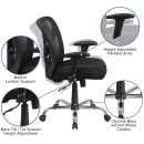 Flash Furniture GO-2032-GG Swivel Big & Tall Office Chair w/ Mid Back - Black Mesh Back & Seat thumbnail 6