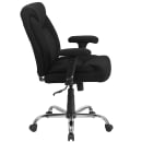 Flash Furniture GO-2073F-GG Swivel Big & Tall Office Chair w/ Mid Back - Black Polyester Upholstery thumbnail 3