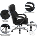 Flash Furniture GO-2078-GG Swivel Big & Tall Office Chair w/ High Back - Black Polyester Upholstery thumbnail 6
