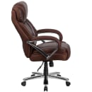 Flash Furniture GO-2092M-1-BN-GG Swivel Big & Tall Office Chair w/ High Back - Brown LeatherSoft Upholstery thumbnail 3