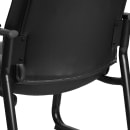 Flash Furniture GO-2136-GG Big & Tall Side Arm Chair - Black LeatherSoft Upholstery, Black Steel Frame thumbnail 8