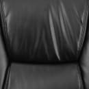 Flash Furniture GO-2138-GG Big & Tall Side Arm Chair - Black LeatherSoft Upholstery, Black Steel Frame thumbnail 10