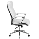 Flash Furniture GO-2192-WH-GG Swivel Office Chair w/ High Back - White LeatherSoft Upholstery thumbnail 3