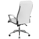 Flash Furniture GO-2192-WH-GG Swivel Office Chair w/ High Back - White LeatherSoft Upholstery thumbnail 4
