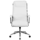 Flash Furniture GO-2192-WH-GG Swivel Office Chair w/ High Back - White LeatherSoft Upholstery thumbnail 5